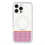 スリムプロテクションプレミアムケース with MagSafe［ CASEPLAY Tartan Check - Pink ］