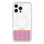 スリムプロテクションプレミアムケース with MagSafe［ CASEPLAY Tartan Check - Pink ］