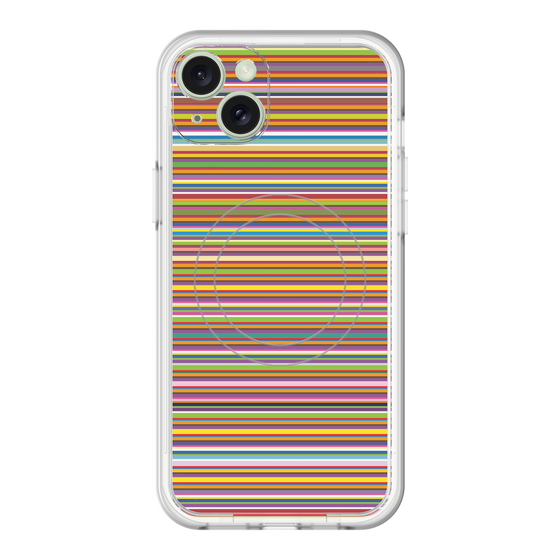 スリムプロテクションプレミアムケース with MagSafe［ Colorful Boader ］