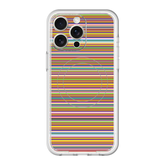 スリムプロテクションプレミアムケース with MagSafe［ Colorful Boader ］