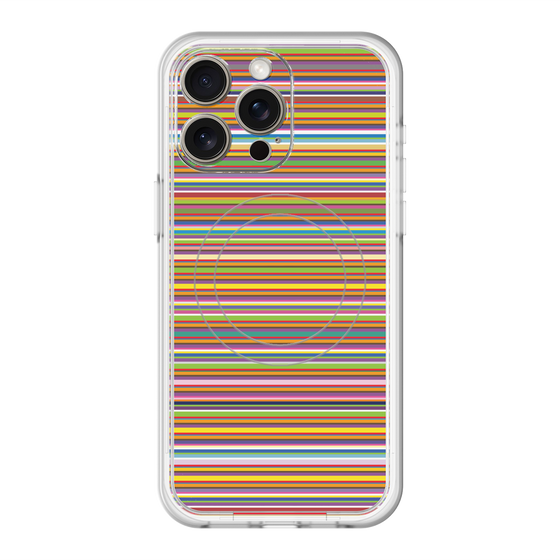 スリムプロテクションプレミアムケース with MagSafe［ Colorful Boader ］