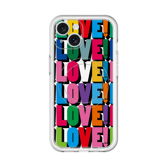 スリムプロテクションプレミアムケース with MagSafe［ LOVE!LOVE!LOVE! ］