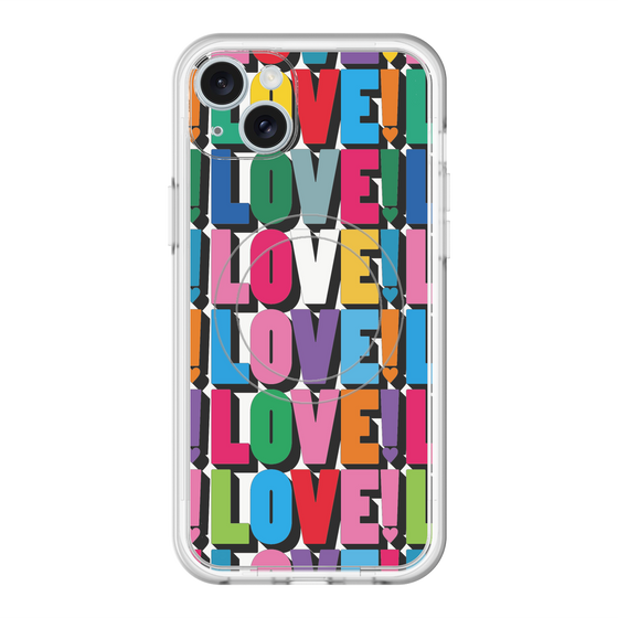 スリムプロテクションプレミアムケース with MagSafe［ LOVE!LOVE!LOVE! ］