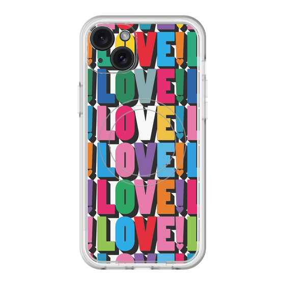 スリムプロテクションプレミアムケース with MagSafe［ LOVE!LOVE!LOVE! ］