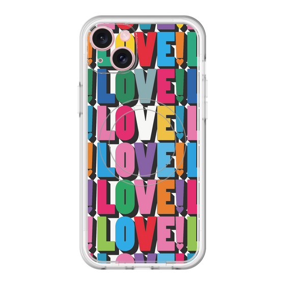 スリムプロテクションプレミアムケース with MagSafe［ LOVE!LOVE!LOVE! ］