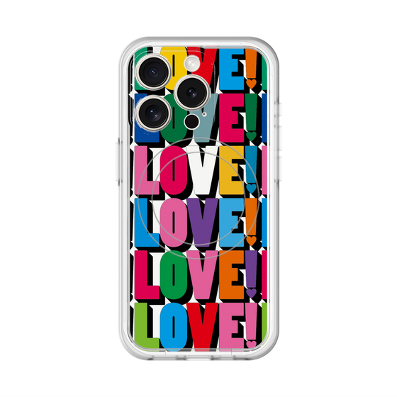 スリムプロテクションプレミアムケース with MagSafe［ LOVE!LOVE!LOVE! ］