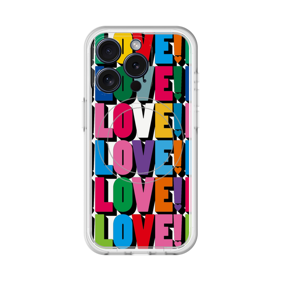 スリムプロテクションプレミアムケース with MagSafe［ LOVE!LOVE!LOVE! ］