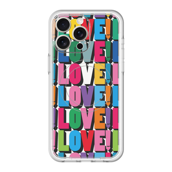 スリムプロテクションプレミアムケース with MagSafe［ LOVE!LOVE!LOVE! ］