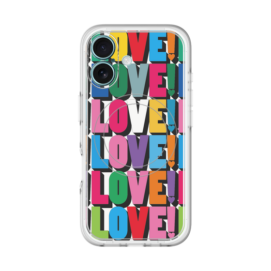 スリムプロテクションプレミアムケース with MagSafe［ LOVE!LOVE!LOVE! ］