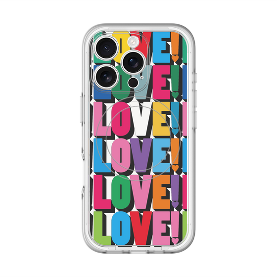 スリムプロテクションプレミアムケース with MagSafe［ LOVE!LOVE!LOVE! ］