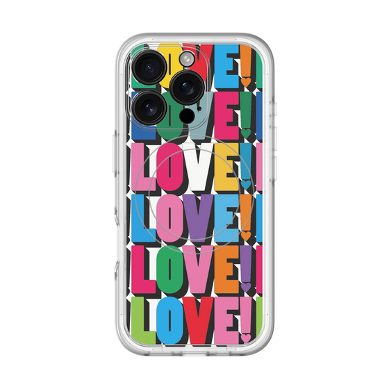 スリムプロテクションプレミアムケース with MagSafe［ LOVE!LOVE!LOVE! ］