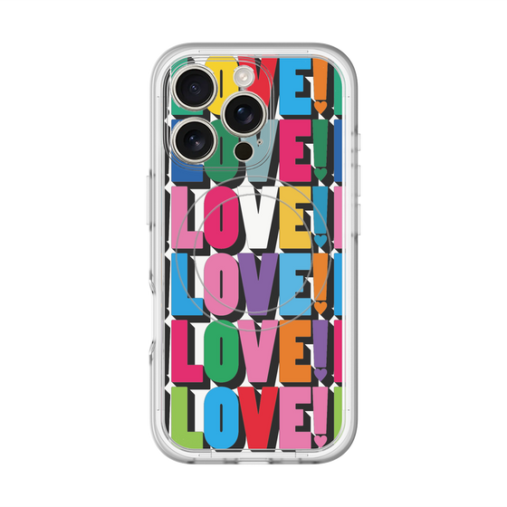 スリムプロテクションプレミアムケース with MagSafe［ LOVE!LOVE!LOVE! ］