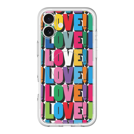 スリムプロテクションプレミアムケース with MagSafe［ LOVE!LOVE!LOVE! ］
