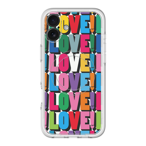 スリムプロテクションプレミアムケース with MagSafe［ LOVE!LOVE!LOVE! ］
