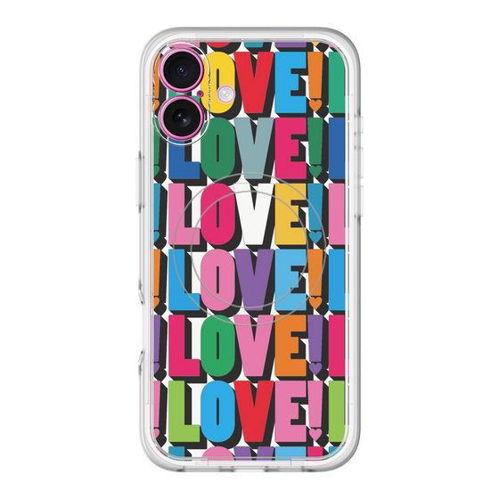スリムプロテクションプレミアムケース with MagSafe［ LOVE!LOVE!LOVE! ］