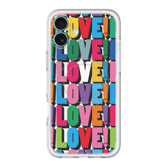 スリムプロテクションプレミアムケース with MagSafe［ LOVE!LOVE!LOVE! ］
