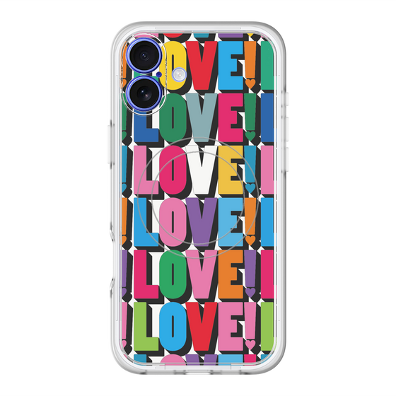 スリムプロテクションプレミアムケース with MagSafe［ LOVE!LOVE!LOVE! ］