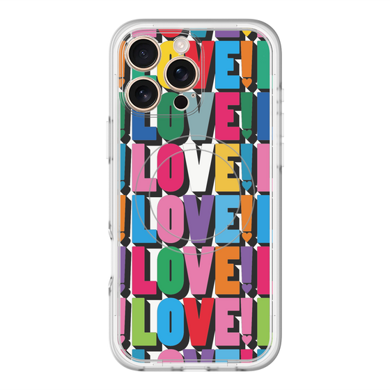 スリムプロテクションプレミアムケース with MagSafe［ LOVE!LOVE!LOVE! ］