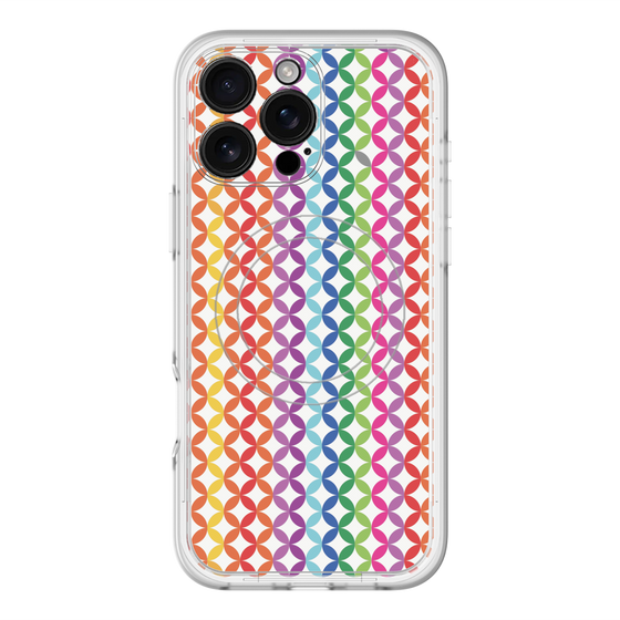 スリムプロテクションプレミアムケース with MagSafe［ 七宝柄 ］