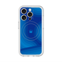 スリムプロテクションプレミアムケース with MagSafe［ CASEPLAY Winding Pattern - Blue ］