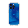 スリムプロテクションプレミアムケース with MagSafe［ CASEPLAY Winding Pattern - Blue ］