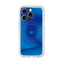 スリムプロテクションプレミアムケース with MagSafe［ CASEPLAY Winding Pattern - Blue ］