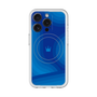スリムプロテクションプレミアムケース with MagSafe［ CASEPLAY Winding Pattern - Blue ］