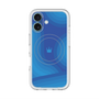 スリムプロテクションプレミアムケース with MagSafe［ CASEPLAY Winding Pattern - Blue ］