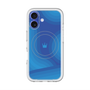 スリムプロテクションプレミアムケース with MagSafe［ CASEPLAY Winding Pattern - Blue ］