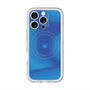 スリムプロテクションプレミアムケース with MagSafe［ CASEPLAY Winding Pattern - Blue ］