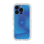 スリムプロテクションプレミアムケース with MagSafe［ CASEPLAY Winding Pattern - Blue ］
