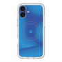 スリムプロテクションプレミアムケース with MagSafe［ CASEPLAY Winding Pattern - Blue ］