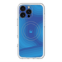スリムプロテクションプレミアムケース with MagSafe［ CASEPLAY Winding Pattern - Blue ］