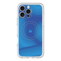 スリムプロテクションプレミアムケース with MagSafe［ CASEPLAY Winding Pattern - Blue ］