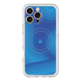スリムプロテクションプレミアムケース with MagSafe［ CASEPLAY Winding Pattern - Blue ］