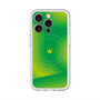 スリムプロテクションプレミアムケース with MagSafe［ CASEPLAY Winding Pattern - Green ］
