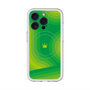 スリムプロテクションプレミアムケース with MagSafe［ CASEPLAY Winding Pattern - Green ］