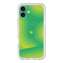 スリムプロテクションプレミアムケース with MagSafe［ CASEPLAY Winding Pattern - Green ］
