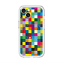 スリムプロテクションプレミアムケース with MagSafe［ CASEPLAY Rainbow Check ］