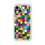 スリムプロテクションプレミアムケース with MagSafe［ CASEPLAY Rainbow Check ］