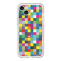 スリムプロテクションプレミアムケース with MagSafe［ CASEPLAY Rainbow Check ］