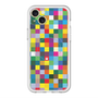 スリムプロテクションプレミアムケース with MagSafe［ CASEPLAY Rainbow Check ］