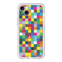 スリムプロテクションプレミアムケース with MagSafe［ CASEPLAY Rainbow Check ］