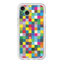 スリムプロテクションプレミアムケース with MagSafe［ CASEPLAY Rainbow Check ］