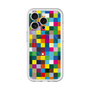 スリムプロテクションプレミアムケース with MagSafe［ CASEPLAY Rainbow Check ］