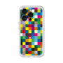 スリムプロテクションプレミアムケース with MagSafe［ CASEPLAY Rainbow Check ］