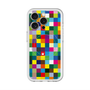 スリムプロテクションプレミアムケース with MagSafe［ CASEPLAY Rainbow Check ］