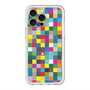 スリムプロテクションプレミアムケース with MagSafe［ CASEPLAY Rainbow Check ］