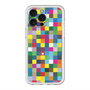 スリムプロテクションプレミアムケース with MagSafe［ CASEPLAY Rainbow Check ］