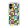 スリムプロテクションプレミアムケース with MagSafe［ CASEPLAY Rainbow Check ］